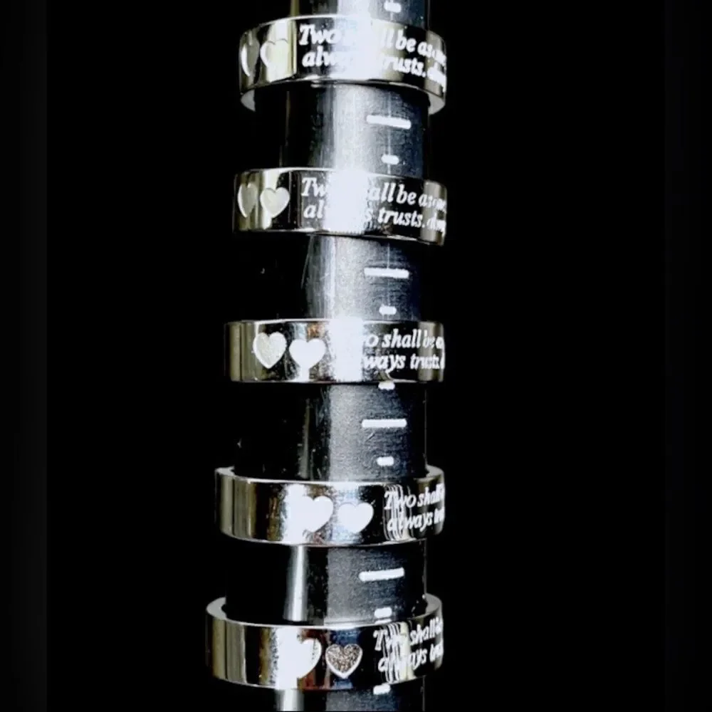 Stainless Steel “ Two shall be as one. Always protects. Always trusts. Always..”